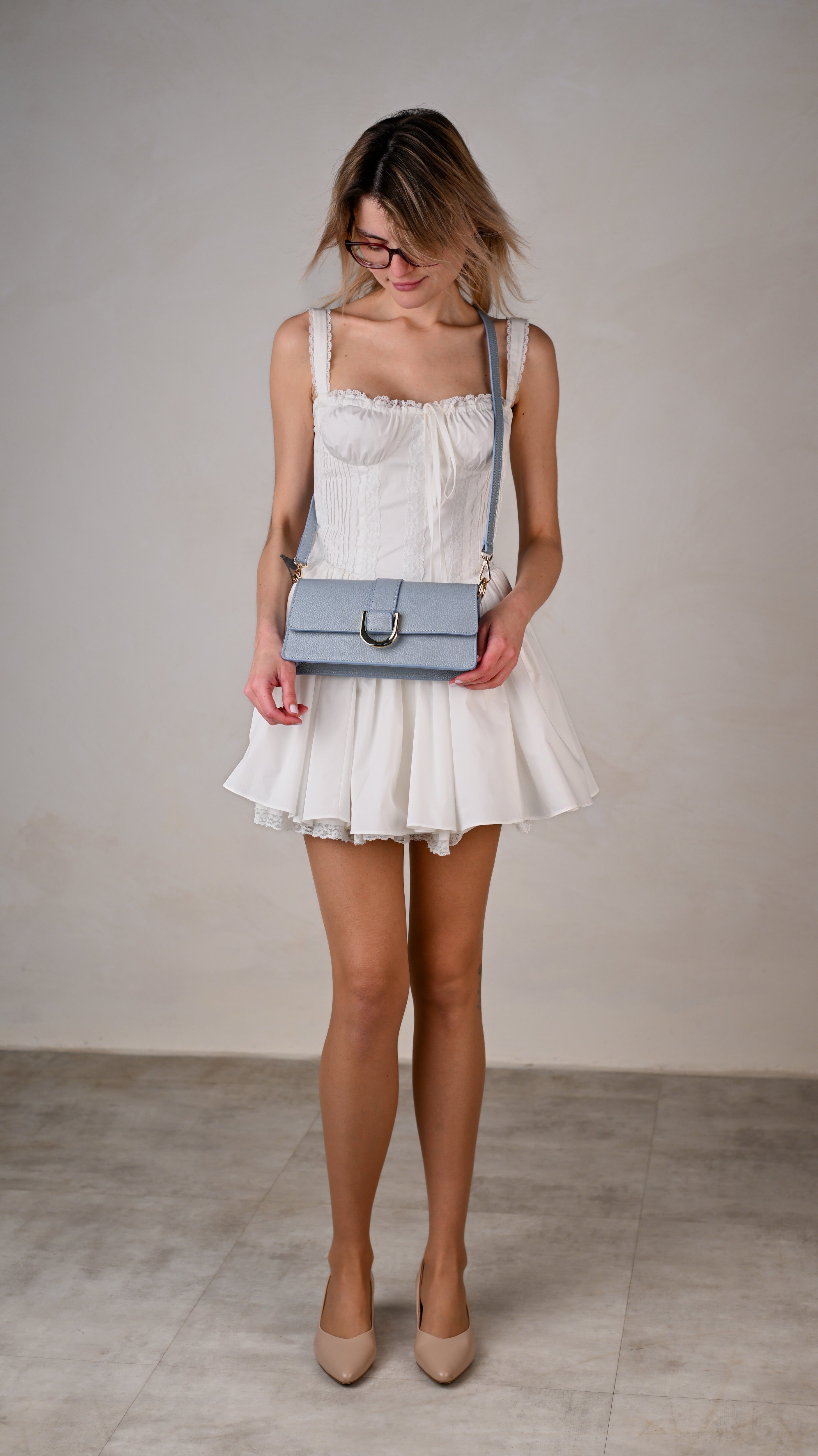 ALEXIA BABY BLUE, PIELE NATURALĂ.