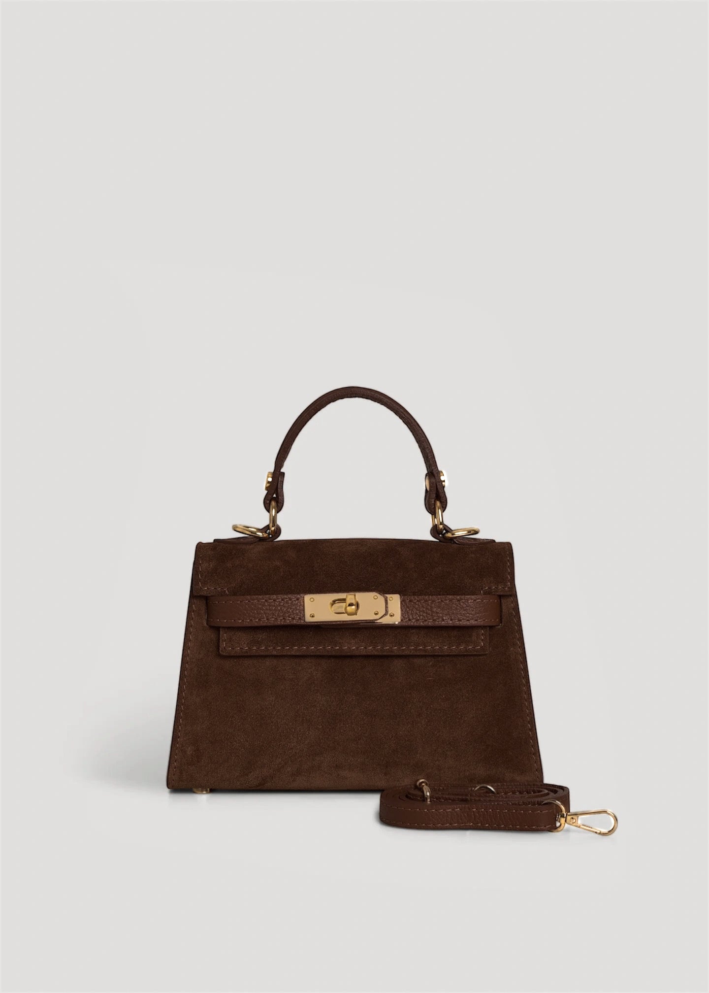 LINA MINI VELUR DUNKLE SCHOKOLADE