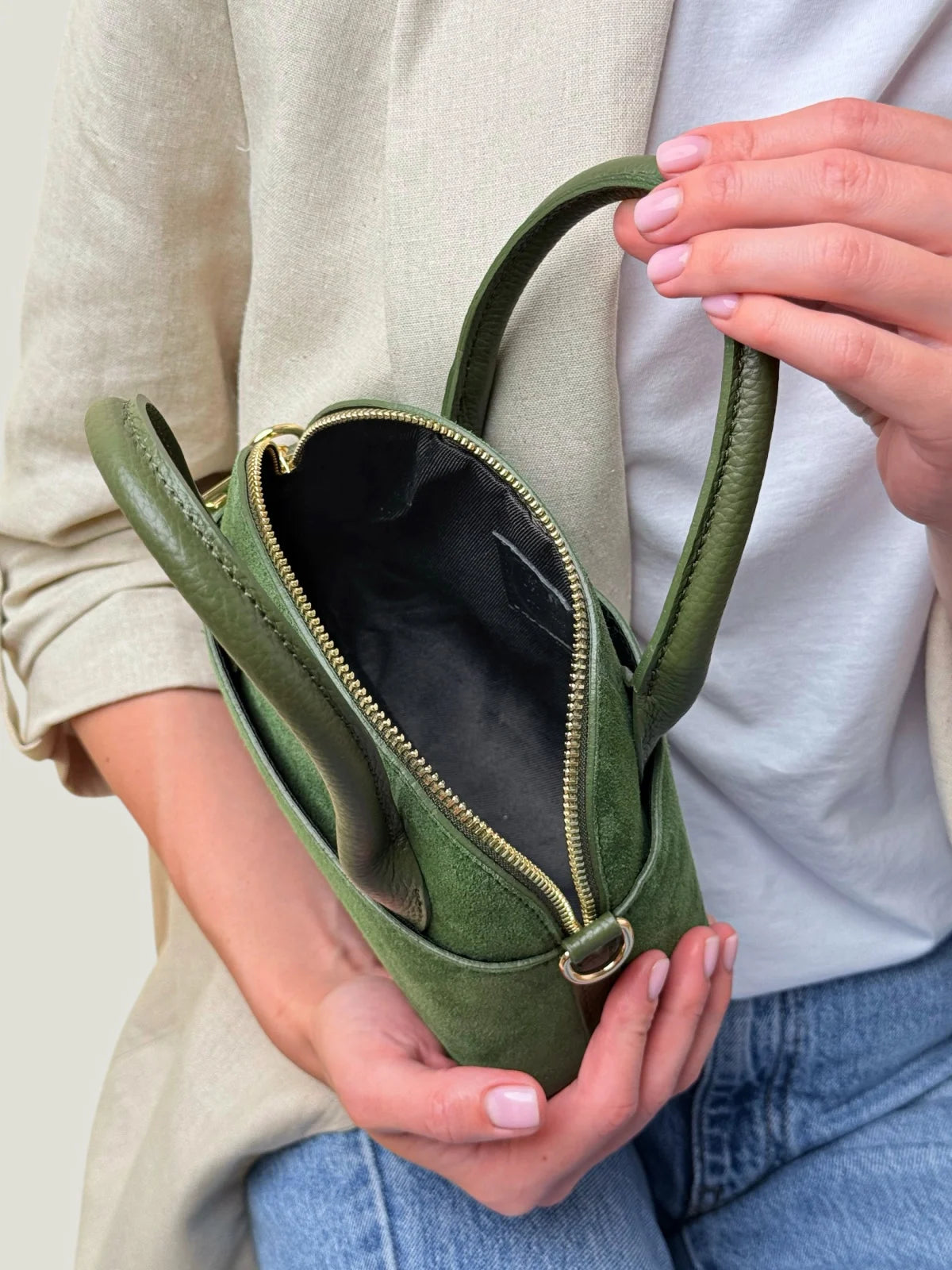 EMMA MINI VELUR VERDE