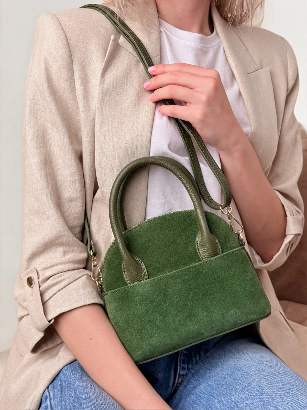 EMMA MINI VELUR VERDE