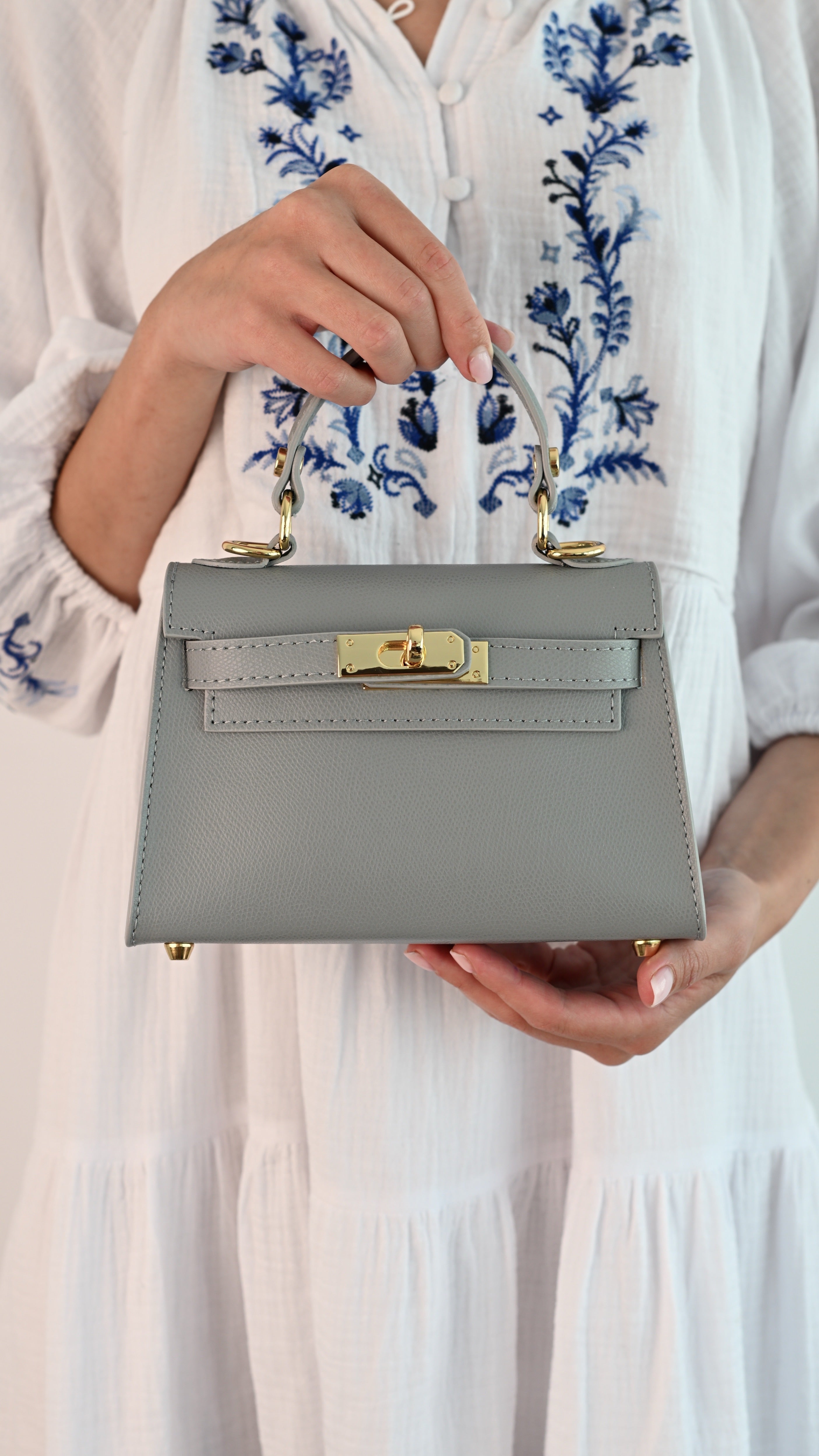 LINA MINI PEARL GREY