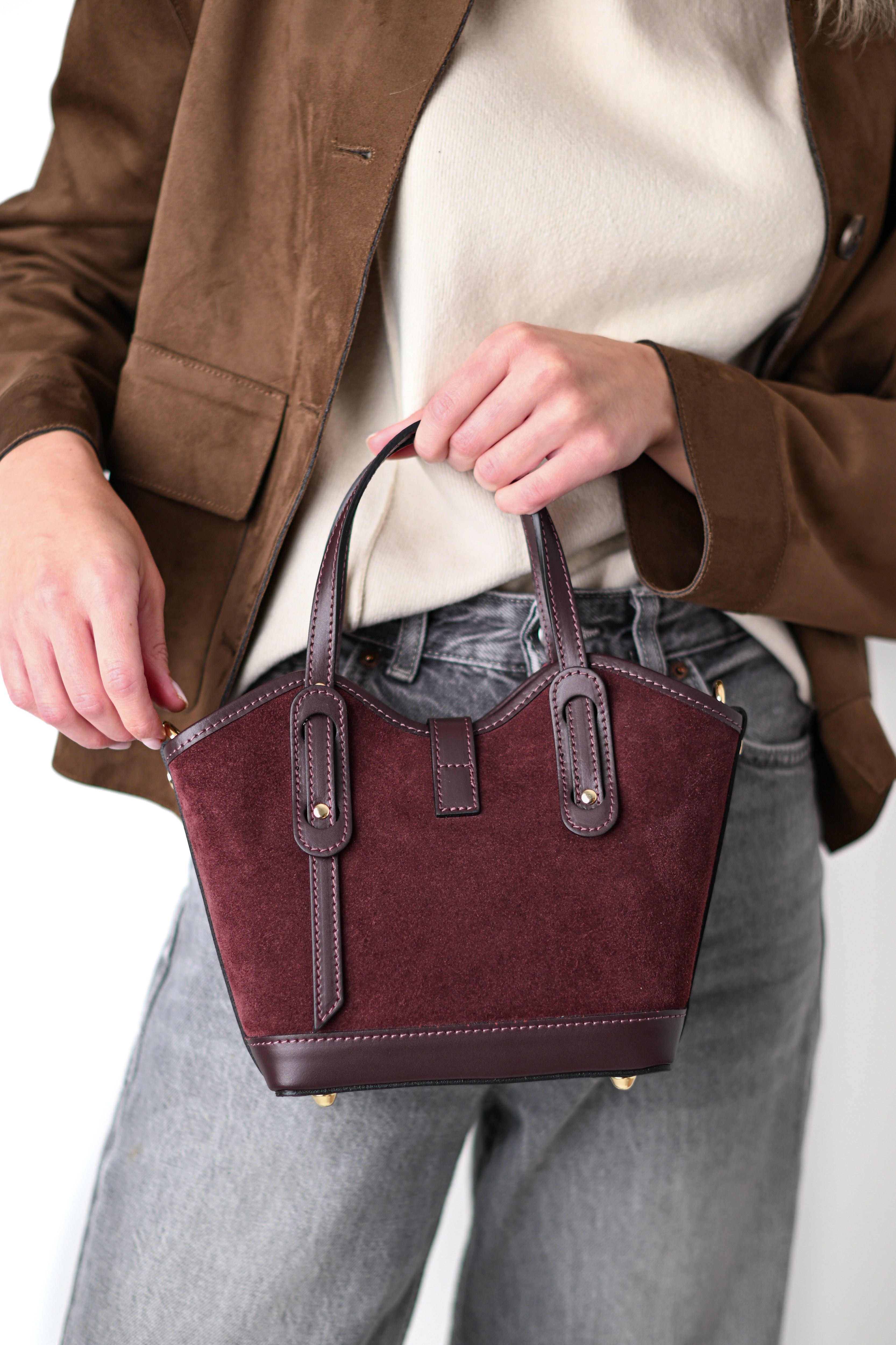 VANESSA MINI BURGUNDY ÎNCHIS